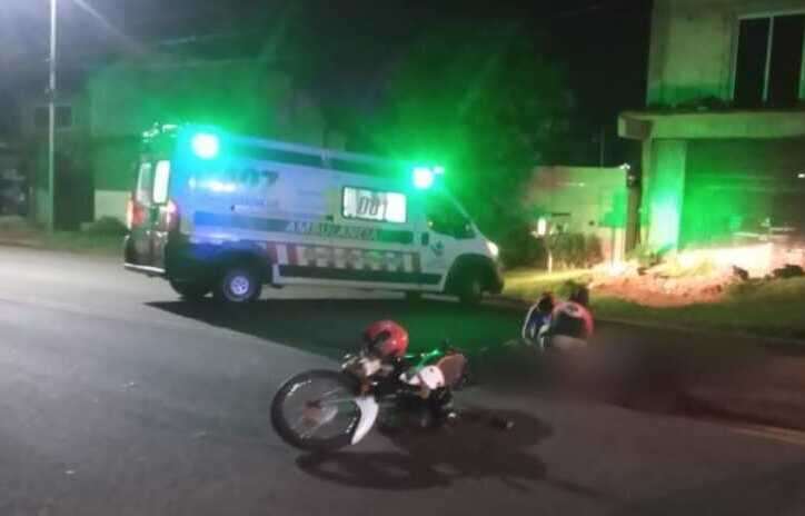 Choque nocturno dejó un motociclista hospitalizado en Posadas Posadas choque