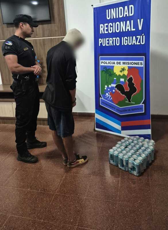 “El Rengo” robó bebidas energizantes, fue filmado y terminó preso en Iguazú 3 el rengo iguazu 1 - 2