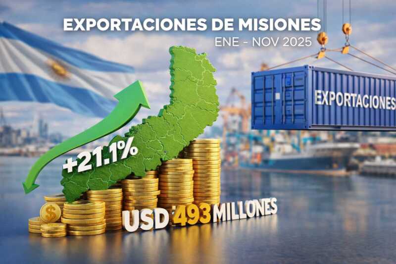 Exportaciones: Misiones creció más del 21% y el NEA lidera el avance a nivel nacional exportaciones misiones - 1