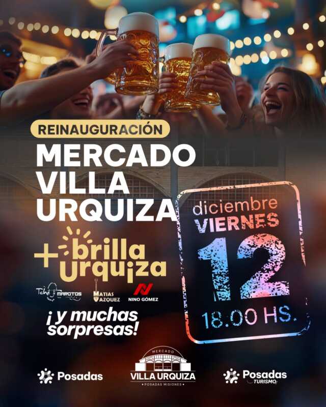La Municipalidad de Posadas presenta el renovado Mercado de Villa Urquiza