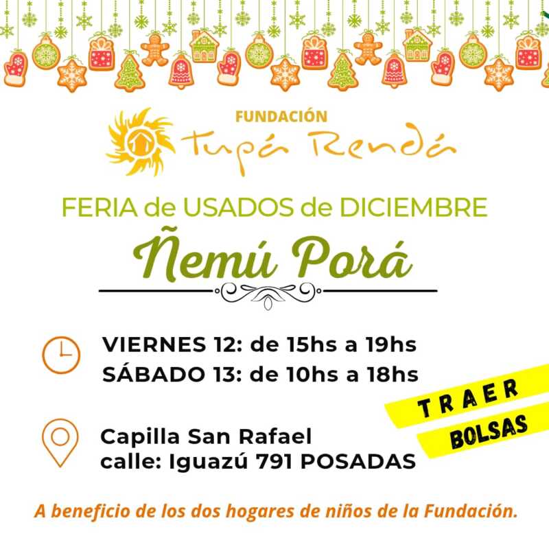Tupá Rendá cierra el año con su feria solidaria: “La sociedad es sensible a la necesidad de los chicos” 2 feria tupa renda - 1