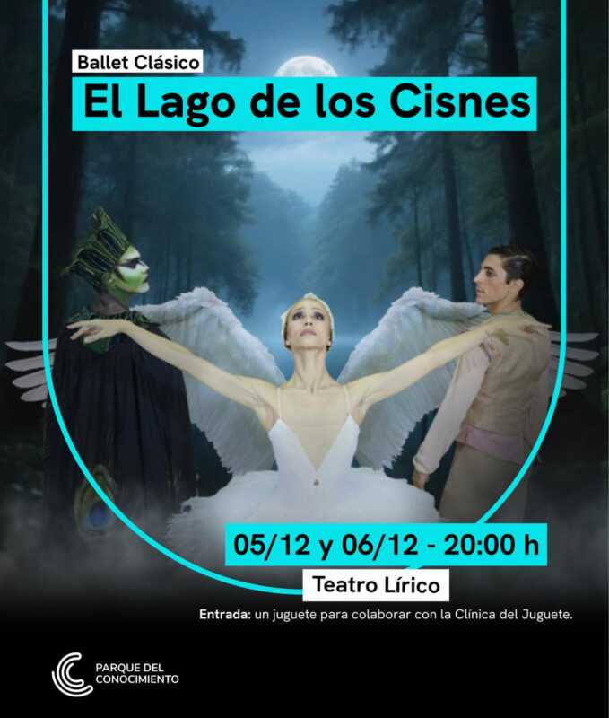 El Parque del Conocimiento cierra el año con “El lago de los cisnes” solidario 3 “El lago de los cisnes” cierra la temporada en el Parque