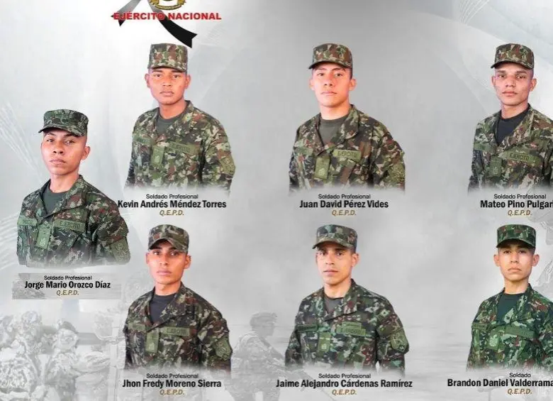 Violento atentado guerrillero: siete militares muertos y 30 heridos en el norte de Colombia 1 militares