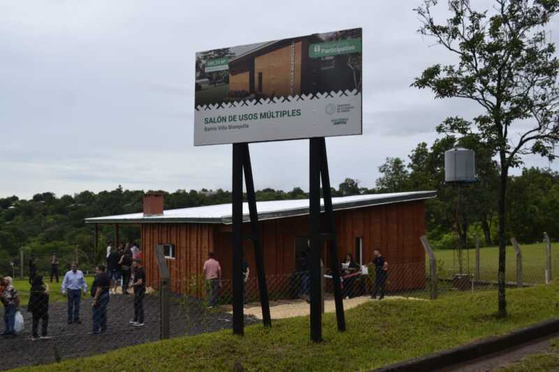 El nuevo SUM de Villa Blanquita se convirtió en la primera obra finalizada del Presupuesto Participativo 2025 en la ciudad de Oberá.