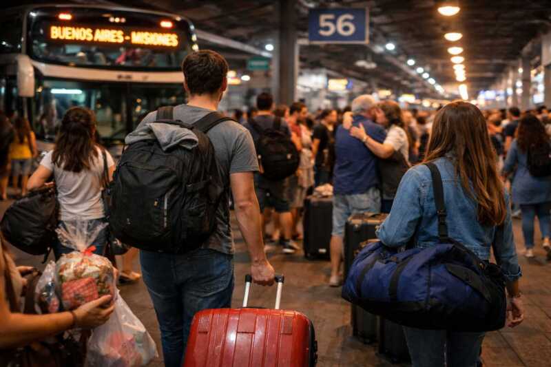 Volver para Navidad: misioneros que regresan al pueblo En vísperas de Navidad, cientos de misioneros emprenden el regreso al pueblo desde las grandes ciudades, aun cuando el costo del viaje y la crisis económica hacen que volver no sea sencillo.