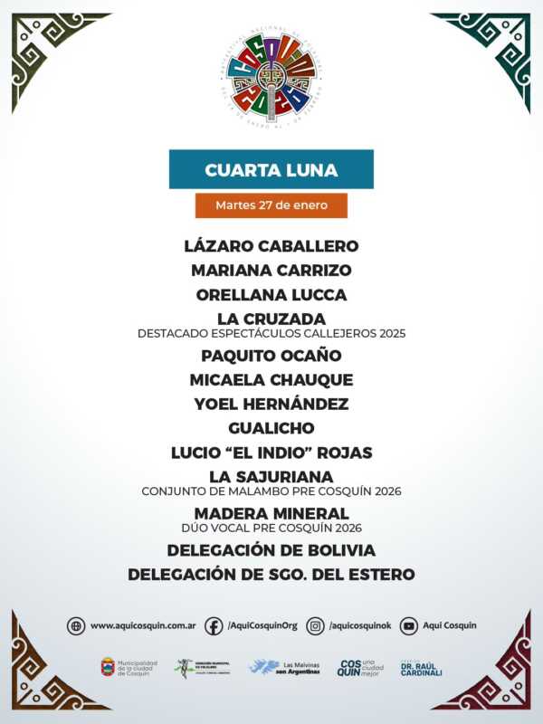 La cuarta luna de Cosquín reafirma la identidad y el espíritu federal del festival