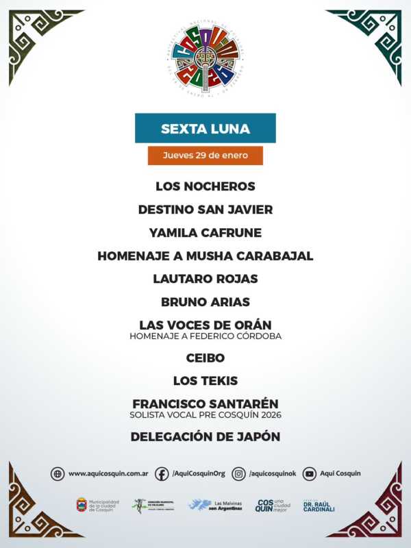 Noche de clásicos en Cosquín 2026: Los Nocheros y Los Tekis encabezan la grilla 3 620345001 18427855228119333 1835834042076253094 n - 2