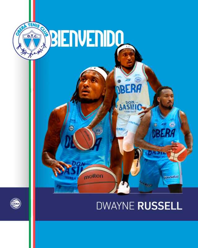 Oberá Tenis Club sumó a Dwayne Russell como nuevo refuerzo extranjero