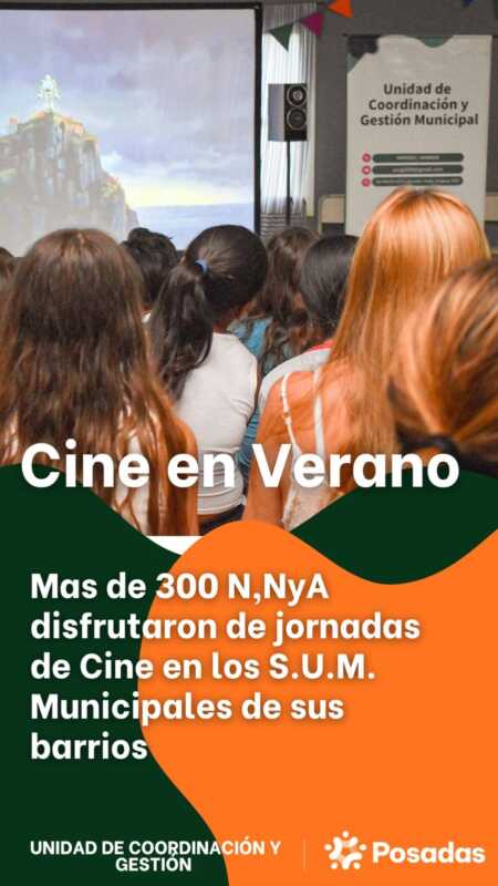 Cine en Verano recorre los barrios y promueve el encuentro comunitario 3 El Cine en Verano sigue recorriendo barrios y sumando vecinos