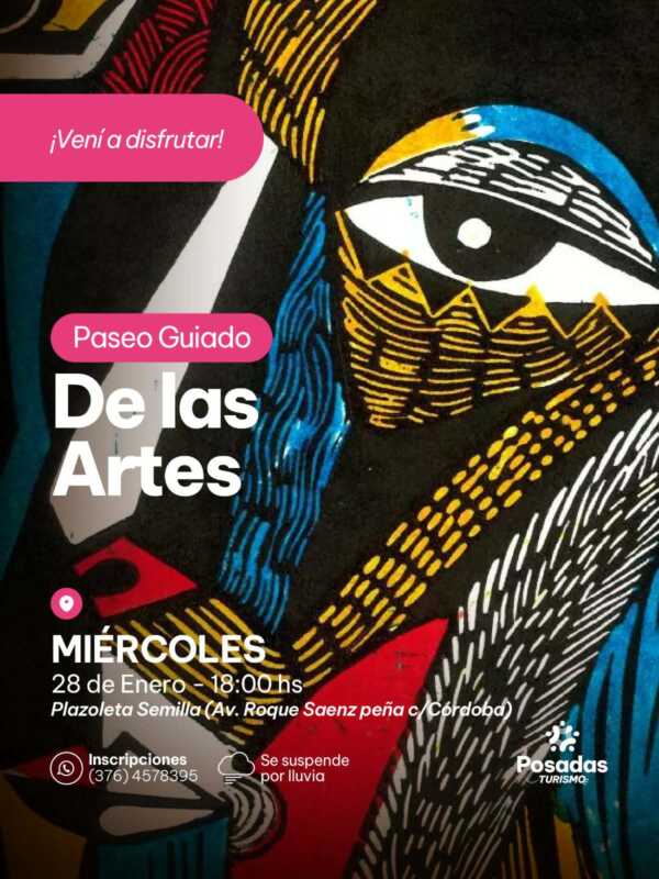 Un miércoles a puro arte y música en Posadas 3 Qué hacer en Posadas este miércoles: arte y música en vivo
