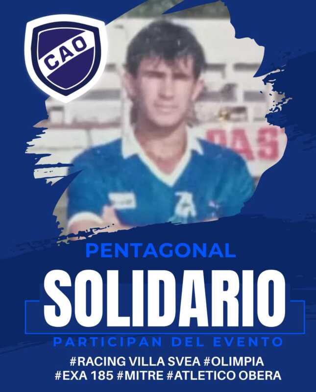 Fútbol y solidaridad: Atlético Oberá organiza un Pentagonal a beneficio de Hugo González