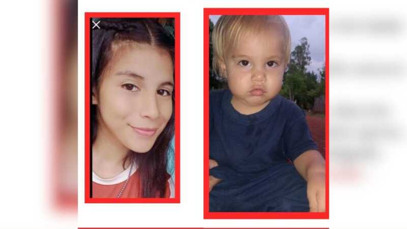 Alerta en Azara: buscan a adolescente y a su hijo de un año tras días desaparecidos azara