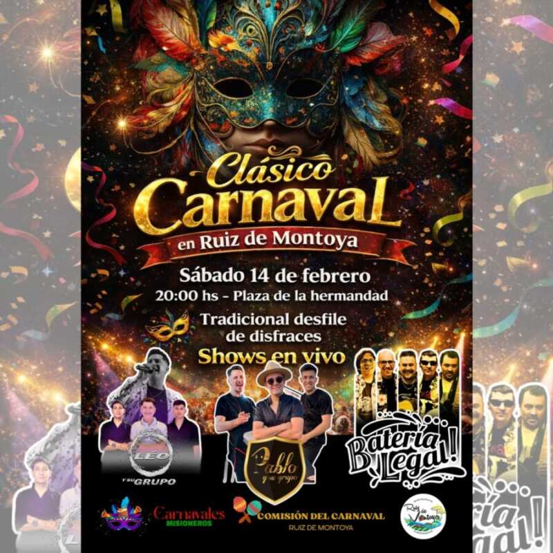 Carnavales en Misiones 2026: Scherer confirmó el calendario y anunció el lanzamiento provincial 10 Camping Municipal Cuna Piru Ruiz de Montoya 2 - 9