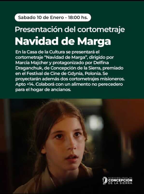 “La Navidad de Marga”, el corto premiado en Polonia, se presentará en Concepción de la Sierra 2 WhatsApp Image 2026 01 07 at 10.32.53 - 1
