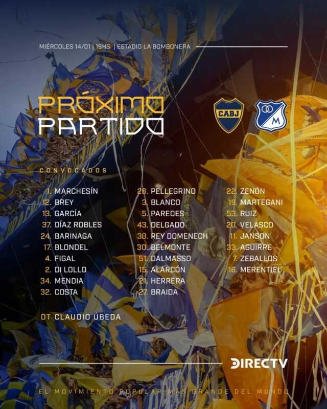 Boca: Úbeda patea el tablero ante Millonarios y apuesta por Zenón 4 WhatsApp Image 2026 01 14 at 09.46.13 2 - 3