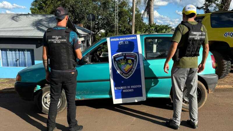 Recuperaron en Bernardo de Irigoyen un automóvil con pedido de secuestro internacional auto robado Bernardo de Irigoyen