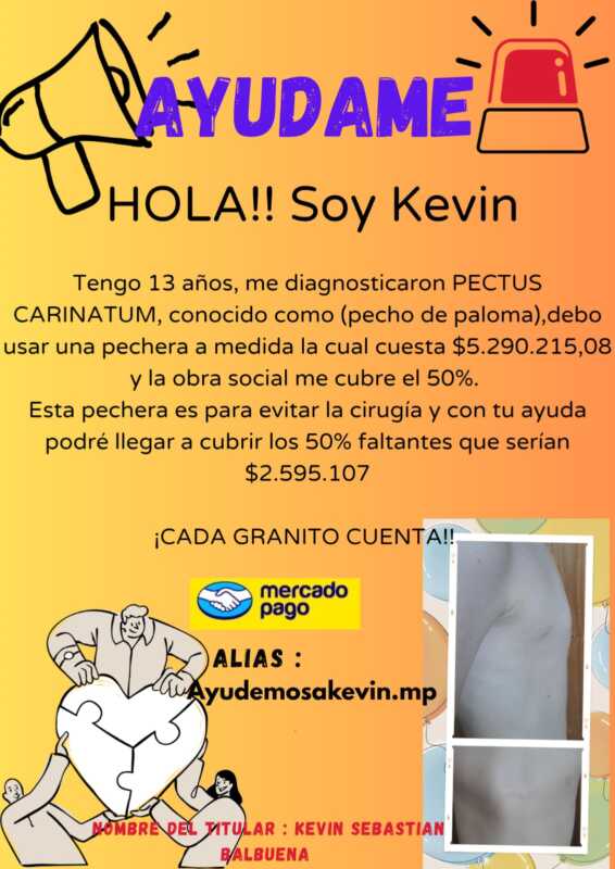 Kevin tiene “pecho de paloma” y apela a la solidaridad: “Lo agarramos justo para evitar una cirugía” 5 WhatsApp Image 2026 01 16 at 10.45.06 - 4