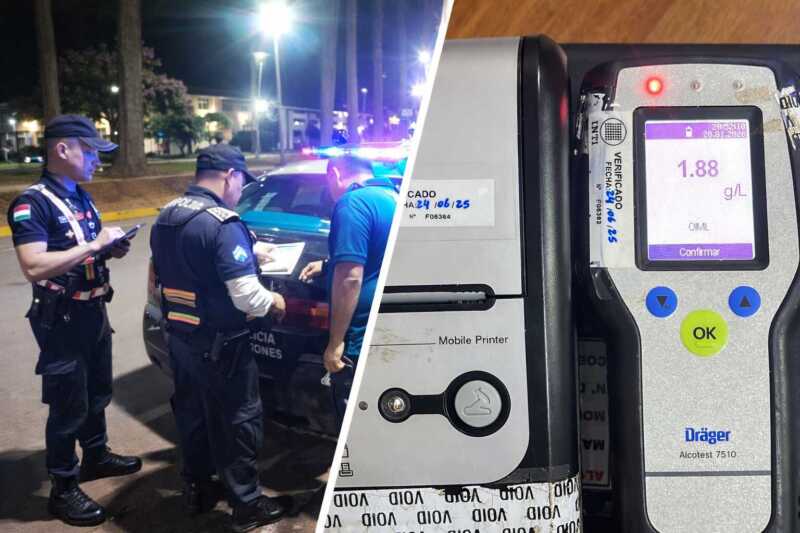 Dos conductores alcoholizados fueron demorados durante controles viales en San Vicente y Capioví Controles preventivos permitieron detectar a dos conductores con alcoholemia positiva en San Vicente y Capioví.