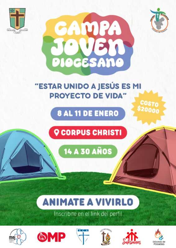 Convocan a jóvenes de toda la diócesis al campamento juvenil en Corpus: fe, formación y cuidado integral 2 campamento - 1