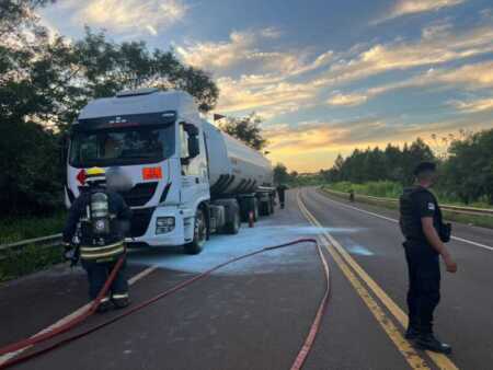 Se evitó una tragedia: controlaron incendio en un camión con gas explosivo sobre la Ruta 14 gas propano ruta 14