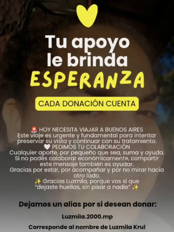 De ayudar a los más vulnerables a necesitar apoyo: Luzmila Krul lucha por salvar su vista 6 luzmila krul indu solidaria 2 - 5