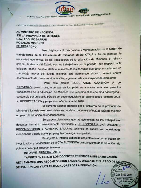 Docentes reclaman que la deuda con el sector equivaldría a casi cinco sueldos 3 reclamo salarial docente