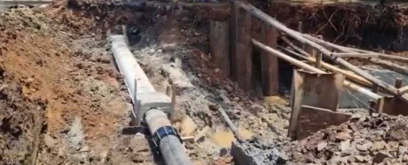 Otra rotura en un acueducto dejó sin agua a barrios de la zona oeste de Posadas 1 rotura acueducto y sin agua