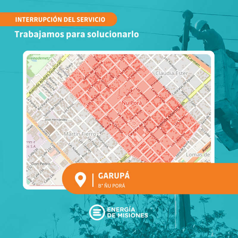Energía de Misiones trabaja para restablecer el servicio tras el fuerte temporal 7 636770345 1384680387028449 8317949331035466081 n - 6