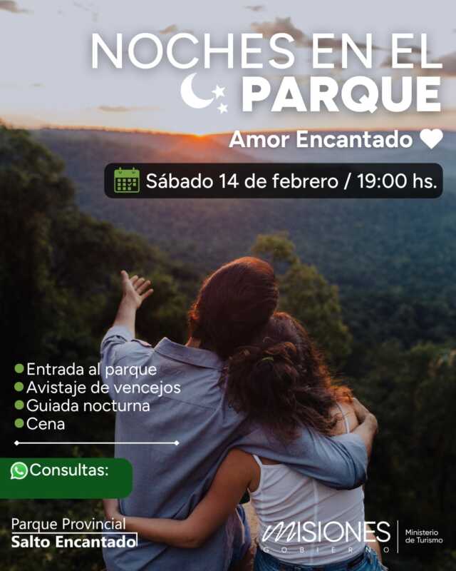 “Amor Encantado”: velada nocturna por San Valentín en Salto Encantado 3 San Valentín en la selva: llega “Amor Encantado” al Salto Encantado