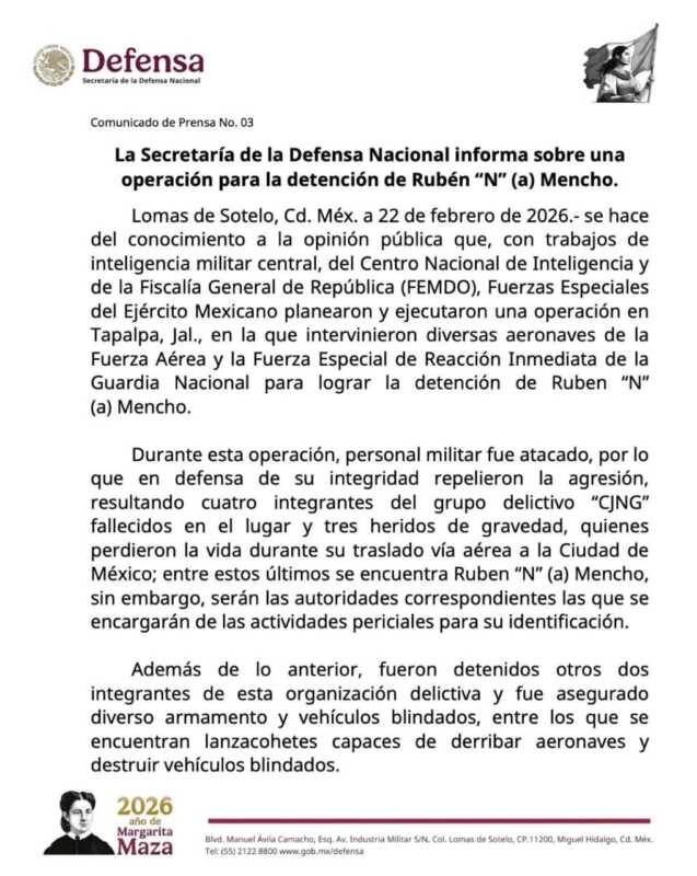 Cayó “El Mencho”: golpe histórico al Cártel Jalisco Nueva Generación 3 HByR0l1XAAAOrml - 2