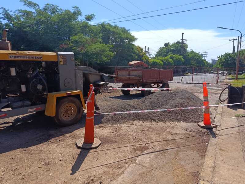Obras de saneamiento en la chacra 83 de Posadas: estiman que finalizarían en marzo 2 obrasa