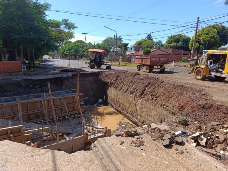 Obras de saneamiento en la chacra 83 de Posadas: estiman que finalizarían en marzo Obras