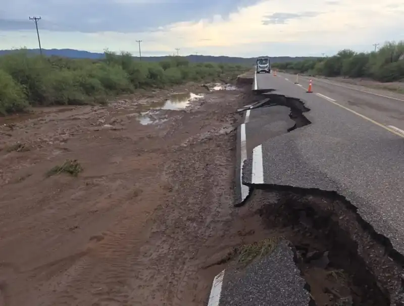 Temporal en San Juan: cierran por tiempo indeterminado la Ruta 141 hacia La Rioja Temporal
