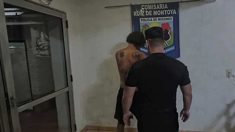 Ruiz de Montoya: Lo sorprendieron robando, intentó escapar y fue detenido detenido en Ruiz de Montoya