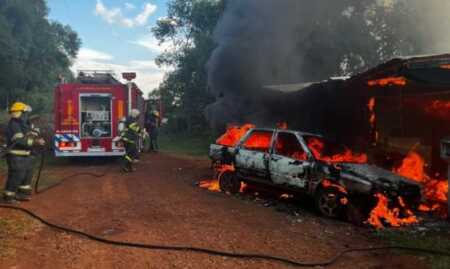 menor herido en incendio en Campo Grande