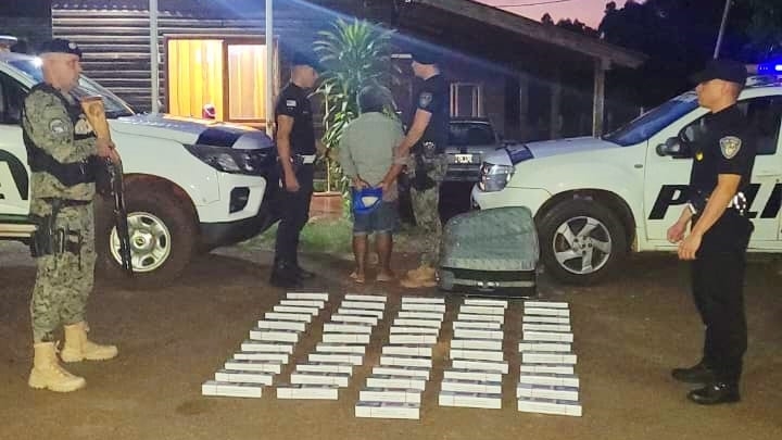 incautaron cigarrillos en Andresito