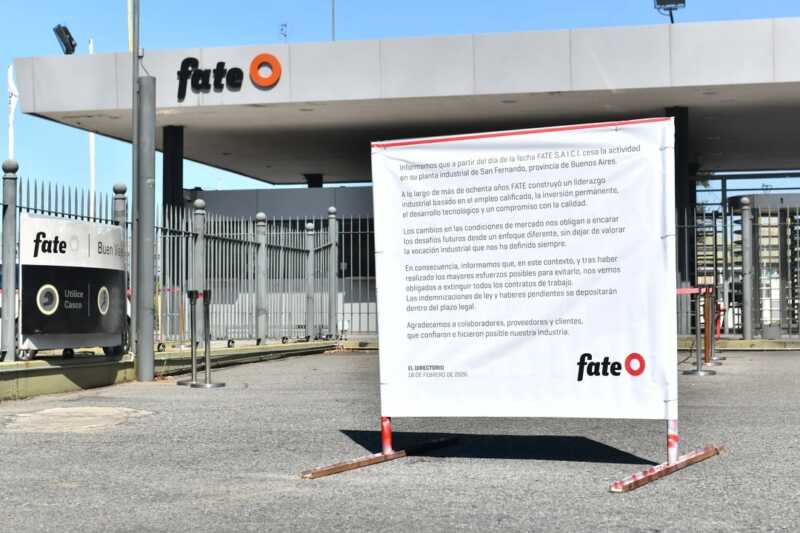 Cierre de Fate: la Justicia ordenó el desalojo, pero no se ejecutará por razones de seguridad cierre de Fate