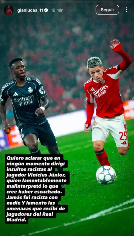 Jugadores respaldaron a Vinicius tras la denuncia contra Prestianni en la Champions 5 Tras el cruce entre Vinicius y Prestianni en la Champions League, figuras del deporte mundial expresaron su apoyo al brasileño, quien denunció comentarios racistas en el duelo entre Benfica y Real Madrid.