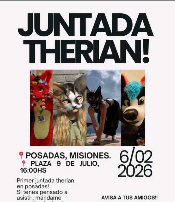 La tendencia therian llega a Posadas: convocan a una primera juntada en la plaza 9 de Julio 4 juntada therian posadas 1 - 3