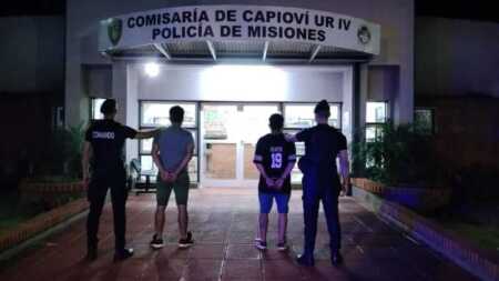 Incautan moto con numeración adulterada durante control preventivo en Capioví policial capiiovi.jpg - 2