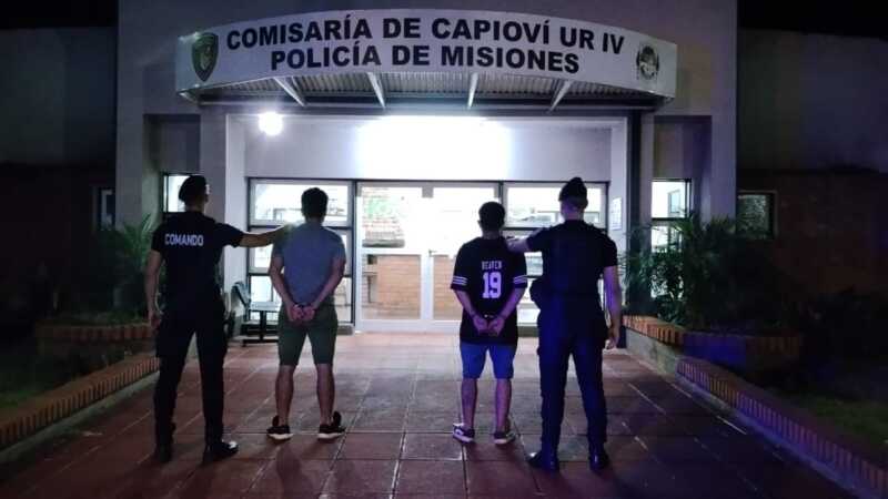 Incautan moto con numeración adulterada durante control preventivo en Capioví policial capiiovi.jpg - 2