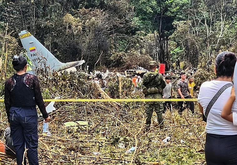 Asciende a 68 la cifra de muertos tras la caída del avión militar en Colombia Colombia