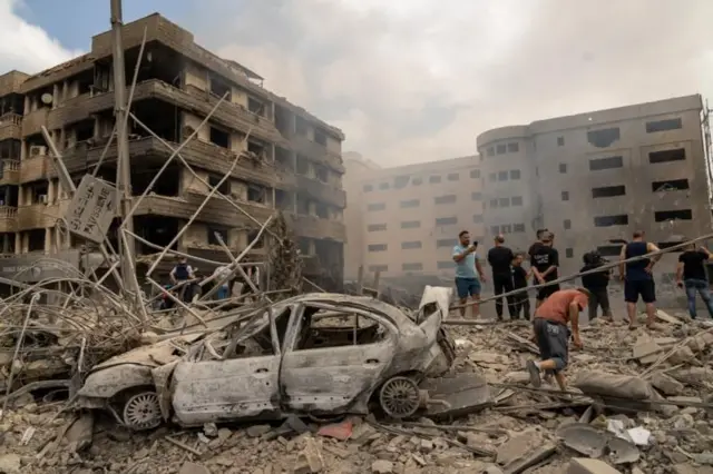 Israel lanzó una nueva ola de ataques aéreos en Beirut 3 israel