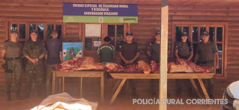 Corrientes: incautan 800 kilos de carne clandestina en un control rural 2 Operativo contra el abigeato: decomisan gran cargamento de carne sin papeles
