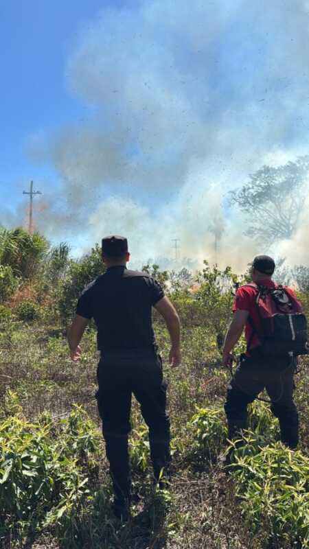 Bomberos controlaron varios focos ígneos durante la jornada del sábado en Misiones 1 Bomberos
