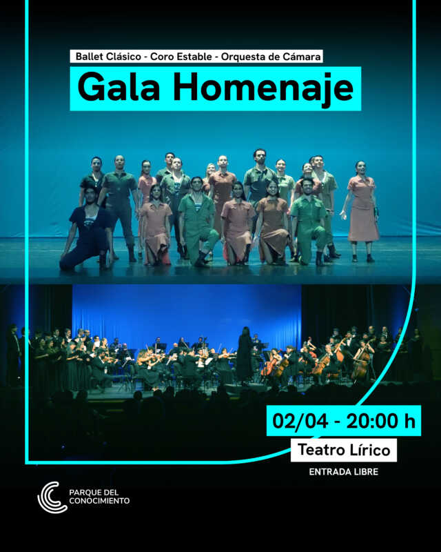 Parque del Conocimiento: gala homenaje a Malvinas en el Teatro Lírico 2 Teatro Lírico: música, danza y memoria en una gala por Malvinas