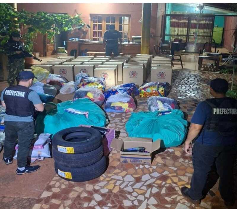 Secuestraron mercadería ilegal por más de $150 millones y detuvieron a cuatro personas en Wanda 2 Mercadería