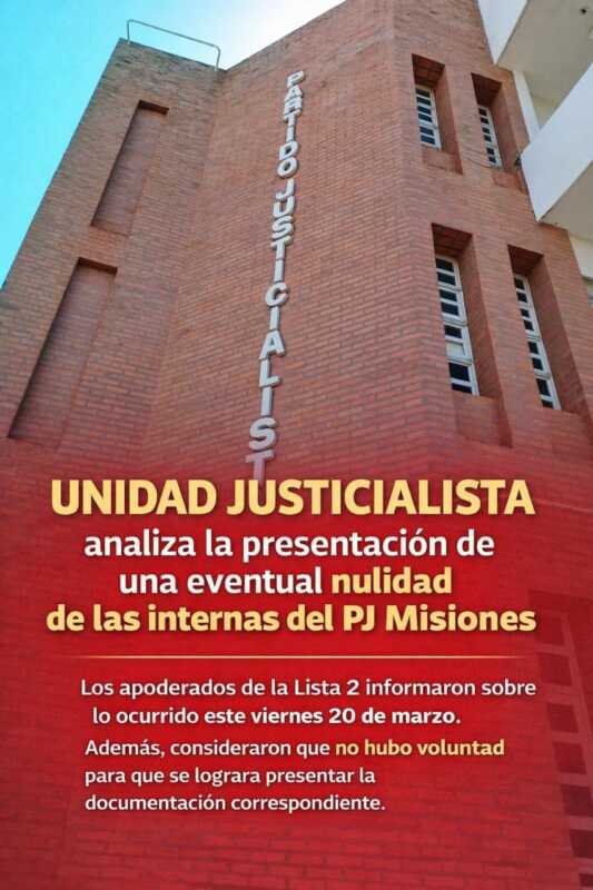 PJ Misiones: denuncian irregularidades y analizan pedir la nulidad del proceso 2 Misiones