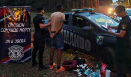 La Policía detuvo a dos delincuentes en pleno robo y frustró otro hurto en Oberá Oberá robo hurto