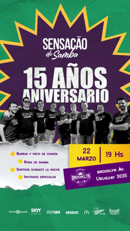 Sensação do Samba celebra 15 años con un show en Posadas 1 Posadas